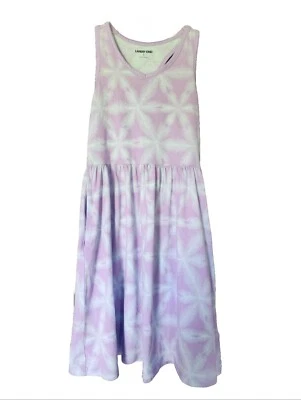 Vestido de Verano Lands End Niñas, Talla Pequeña 7/8 Espalda Corredora, TieDye Azul y Púrpura, Usado en Excelente Condición Foto 1 de 4