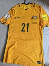 SOCCEROOS LUONGO #21 Matchworn Nike Australia soccer jersey football shirt