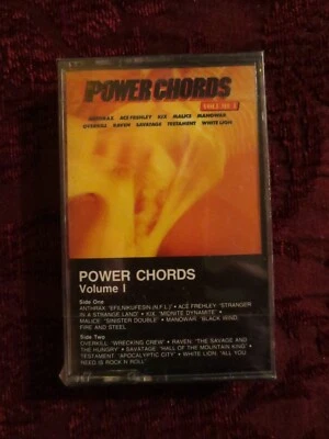 Power Chords~Vol.1 Sealed Cassette 1987~Anthrax~Manowar~Ace Frehley~Overkill - Image 1 of 3