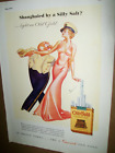 1935 Petty Pin-up OLD GOLD large-mag ad- 1 page- "Shanghaied by a Silly Salt?"