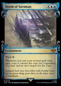 MTG STORM OF SARUMAN 523 FOIL EXC - TEMPESTA DI SARUMAN - LTR X EN - MAGIC - Picture 1 of 1