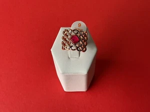 Bomb Party RBP6650 “Bragging on You” Sapphire/Quartz on RoseGold Size 6 Ring NWT - Picture 1 of 5