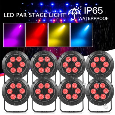 8000 Lumen 80W Par Light RGBW Waterproof Stage Event Beam USA Seller - Image 1 of 4