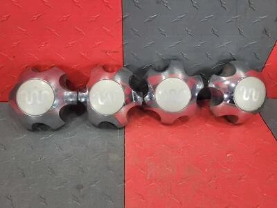 2009-2014 Ford F-150 King Rach Set of 4 Chrome/Beige Center Caps/Wheel Centers - Изображение 1 из 4