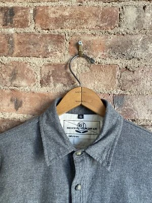 Rogue Territory Men’s Oxford Shirt, Sz Small, Fuzzy Gray USA - Image 1 of 4