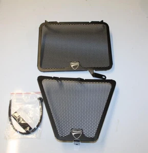 PROTECTION GRILLE RADIATEUR DUCATI STREETFIGHTER 848 1098 ALUMINIUM NOIR 1 - Picture 1 of 1