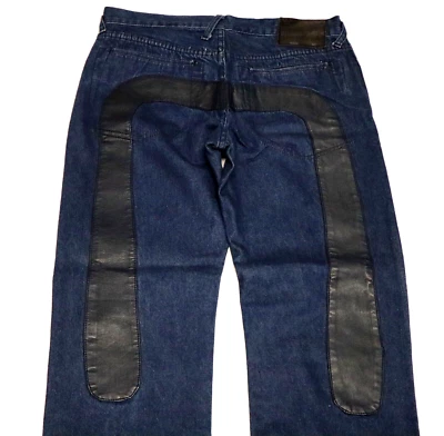 Мужские синие джинсы EVISU 0331 размер 32 x 32 (черная этикетка) - Изображение 1 из 4