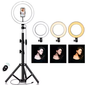8 Zoll Selfie Ringlicht LED Ringleuchte mit Stativ Handy Ring Light Make-up - Bild 1 von 6