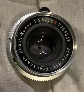 Schneider Kreuznach MARRONE Xenar 50 mm f2.8 supporto a soffitto ** lettura * nuovo di zecca - Foto 1 di 12