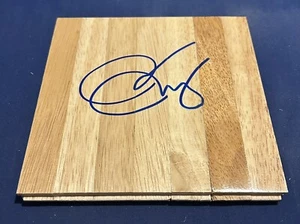 PAT RILEY SIGNED 4X4 PARQUET FLOORBOARD MIAMI HEAT LAKERS BASKETBALL AUTOGRAPH - Picture 1 of 1