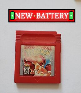 Pokemon Red - New BIG battery - Authentic & saves