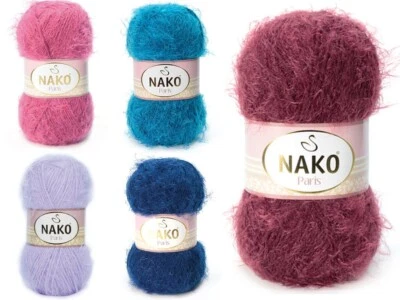 NAKO PARIS Wolle Mischgarn flauschig weich 245m LL (100g, Farbauswahl) - Bild 1 von 4