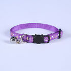 2pcs Adjustable Length Glowing Print Cat Collar Accessories Durable With Bell