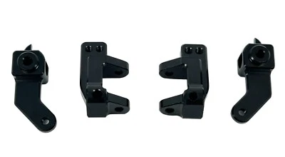 Dhawk Aluminum Caster Blocks & Steering Blocks Black For Team Associated RC10WC - Image 1 of 3