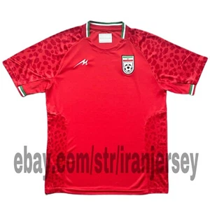 2022/25 IRAN Away Jersey World Cup Fan Version (SLIM FIT) RED NEW - Picture 1 of 19