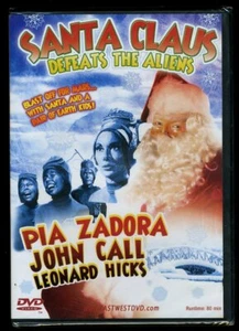 SANTA DEFEATS THE ALIENS DVD Christmas Classic Freaky Color - Picture 1 of 2