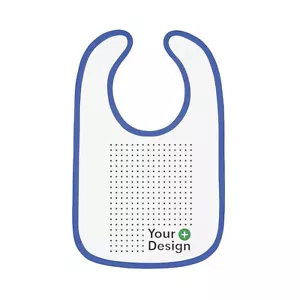 special edition for valentine's day Baby Contrast Trim Jersey Bib - Picture 1 of 16