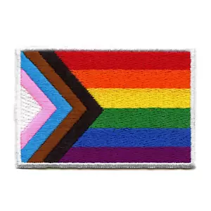 All Inclusive Stolz Flagge Aufnäher LGBTQ + Community bestickt aufbügeln - Bild 1 von 2
