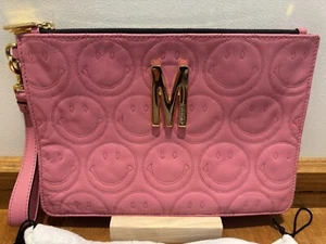 Authentic MOSCHINO Quilted leather clutch Used Twice - Picture 1 of 8