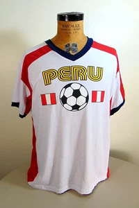 Camiseta Fútbol Perú Hombre XL Bandera Perú Balón Fútbol - Imagen 1 de 5