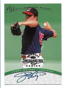 1997 Donruss Signature Jaret Wright Millennium Marks Autograph /1000 Auto - Picture 1 of 2