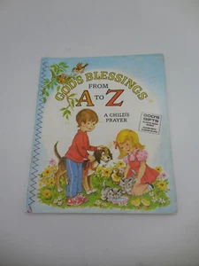 God's Blessings From A to Z A Child's Prayer Plastic Book Martha Castagnoli 1974 - Picture 1 of 8