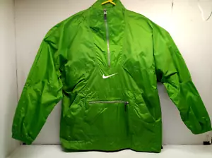 Vintage 90s Nike Air Windbreaker 1/2 Zip Pullover Green Jacket SZ LG EUC - Bild 1 von 5