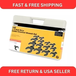 Titan 17298 1/2" Drive Jumbo SAE Crowsfoot Wrench Set - Picture 1 of 3