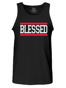 Neu Herren GESEGNET Christ Jesus Gott Kreuz Bibel Hipster Fitnessstudio MMA Baumwolle Tank Top - Bild 1 von 16