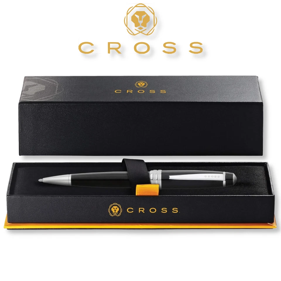 Cross At04527 Bailey schwarz LACK Kugelschreiber