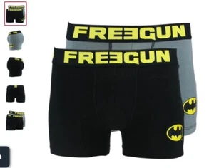 FREEGUN justice league character boxershorts cotton boxer shorts trunks 2 pack - Picture 1 of 4