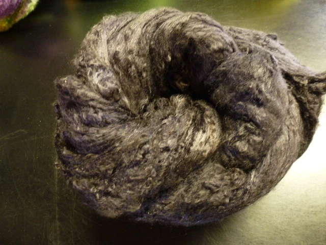 Mulberry Silk Top Hand Dyed 2 Ounces Deep Ebony - Image 1 of 1