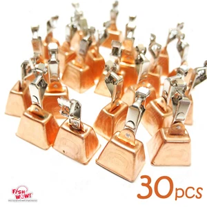 30 pezzi pesca rame campana allarme aquila morsetto clip esca morso allarme pesce WOW! - Foto 1 di 8