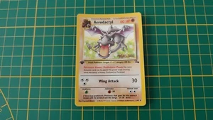 Carte Pokémon anglaise Aerodactyl 1/62 rare prerelease holo 1ed Fossile #A73 - Picture 1 of 2