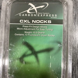 Game Tracker’s Carbon Express CXL Nocks 10.3 Grains 12 Pack - Picture 1 of 2