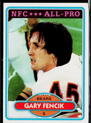 Gary Fencik 1980 Topps #380 Chicago Bears - Image 1 of 2