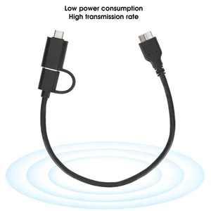 Data Transmission Cable USBC(TYPEC) USB3.0 To MicroUSB3.0 2in1 Hard - Afbeelding 1 van 12