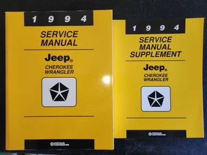 1994 Jeep Cherokee Wrangler Service Manual Set of 2 Original - Picture 1 of 1