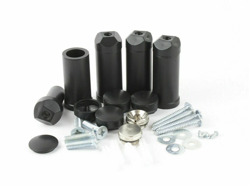 TURKISH ZONE UNIVERSAL Brackets for Towel RAIL Radiator Bracket Flat or Curved Matt Black UK