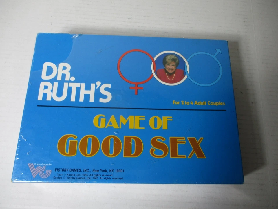 Dr. Ruth's Game of Good Sex Complete 1985 for 2 to 4 Adult Couples