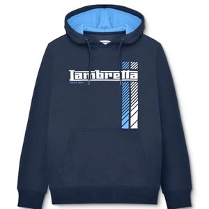 Sudadera con capucha a rayas de carreras Lambretta para hombre - Imagen 1 de 16