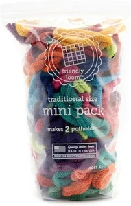 Friendly Loom | 7" Traditionelle Größe Multicolor Topflappen Webschlaufen |...  - Bild 1 von 6