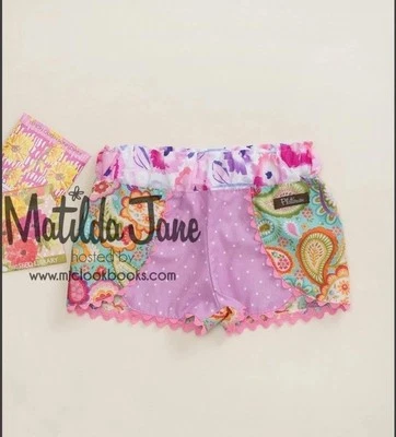 Matilda Jane Platinum Vivie Woven Shorts Girls Size 12 #10/11 - Image 1 of 4