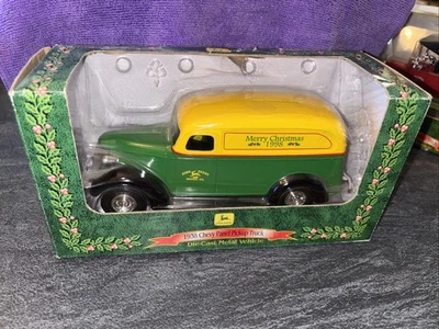 Vintage John Deere 1938 Chevy Panel Pickup Truck Bank - NIB - Image 1 of 4