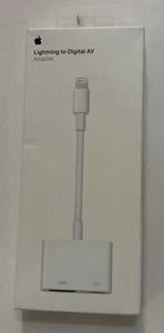 AUTHENTIQUE Adaptateur Lightning vers AV numérique Apple MD826AM/A iPhone - Photo 1/6