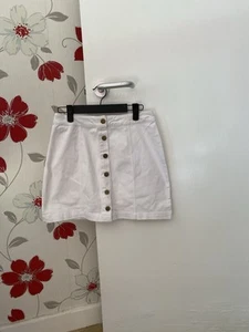 Boohoo Size 12 White Mini Skirt - Picture 1 of 8