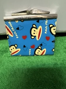 Paul Frank Julius The Monkey Vintage Snap Coin Purse Size 3” X 2.75” - Picture 1 of 2