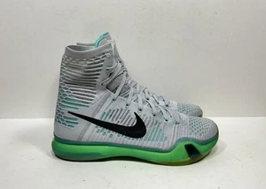 Nike Kobe 10 X Elite High Elevate Grey Green Size 9.5 718763-041 Basketball Shoe - Picture 1 of 8