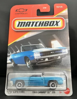 Matchbox 🔵 ‘69 Camaro SS 396 #72/125 2025 Mattel 1:64 Diecast Toy Muscle Car - Image 1 of 4