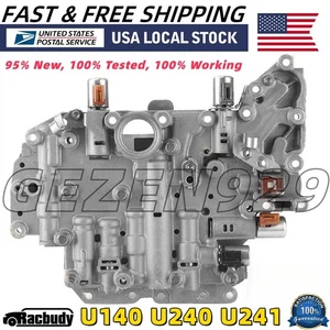 U140 U240 U241 Transmission Valve Body w/ Solenoids For Toyota RAV4 Camry Lexus - Foto 1 di 11